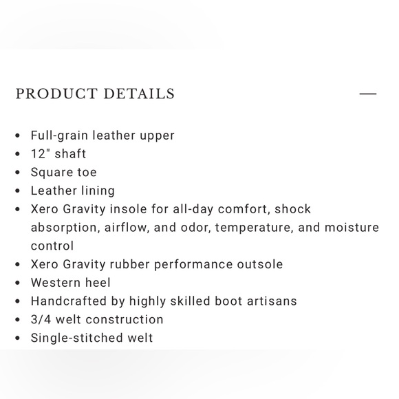 Shyanne Xero Gravity Embroidered Performance Western Boot Square toe - Picture 4 of 8